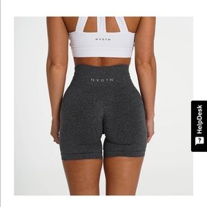 NVGTN black speckled pro shorts size small